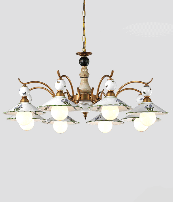 플로리 8등 도자기직부등 펜던트전등 식탁등